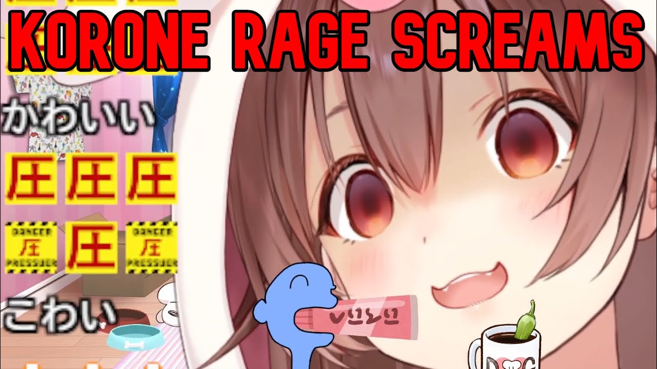 Korone's Biggest Rage Ever, Immediately Ends Stream [Hololive]