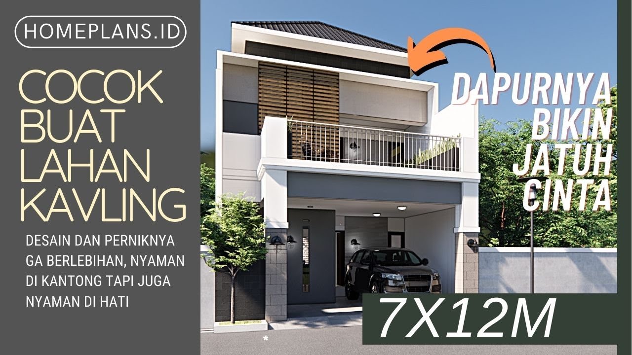 KAVLING KECIL SOLUSI BESAR Meskipun hanya 7x12 tapi Ruangan Lega Semua [kode 272]