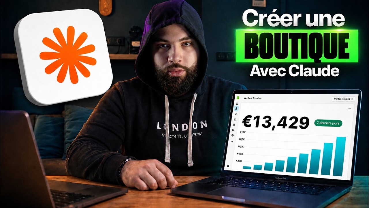Comment cr&eacute;er une boutique SHOPIFY &agrave; 10K&euro;/mois gr&acirc;ce &agrave; Claude