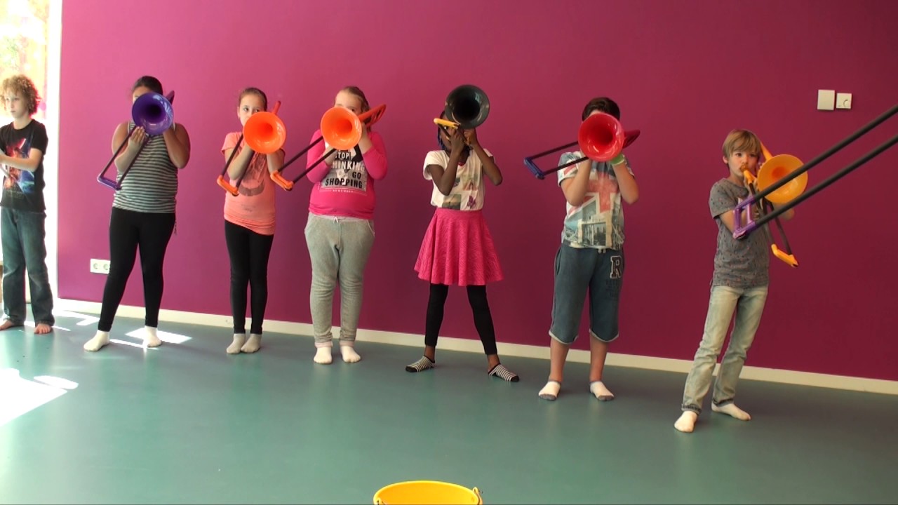 pBone Workshop Muziekvereniging Pro Patria op OBS Dubbeldam (Volledige opname)
