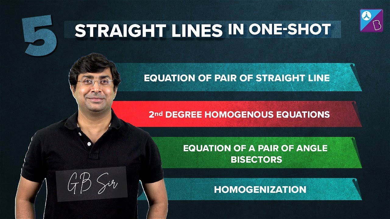Pair of Straight Lines in One-Shot Class 11 Maths (Concepts+Questions) | JEE Main & Advanced  2023