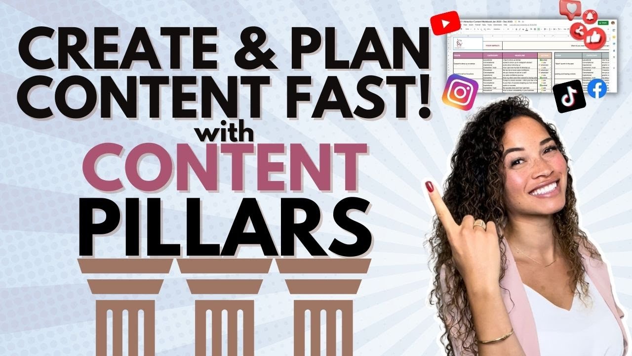 Content Pillars Strategy | Plan and Create Consistent Content Fast for Instagram #contentcreation