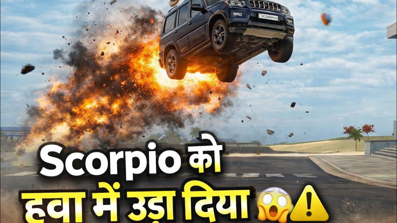 Scorpio को हवा में उड़ा दिया 😱⚠️ || Indian vehicle simulator 3D|| Scorpio 💯