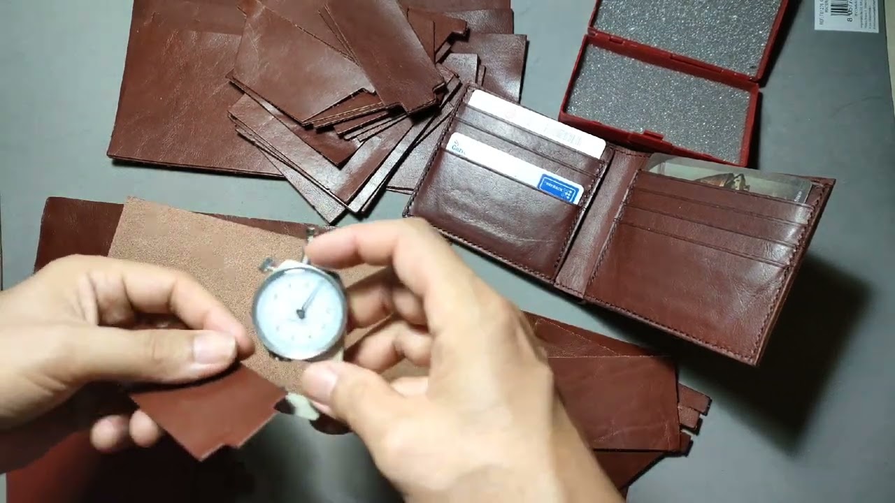 手工皮具 钱包 第一集 准备皮料