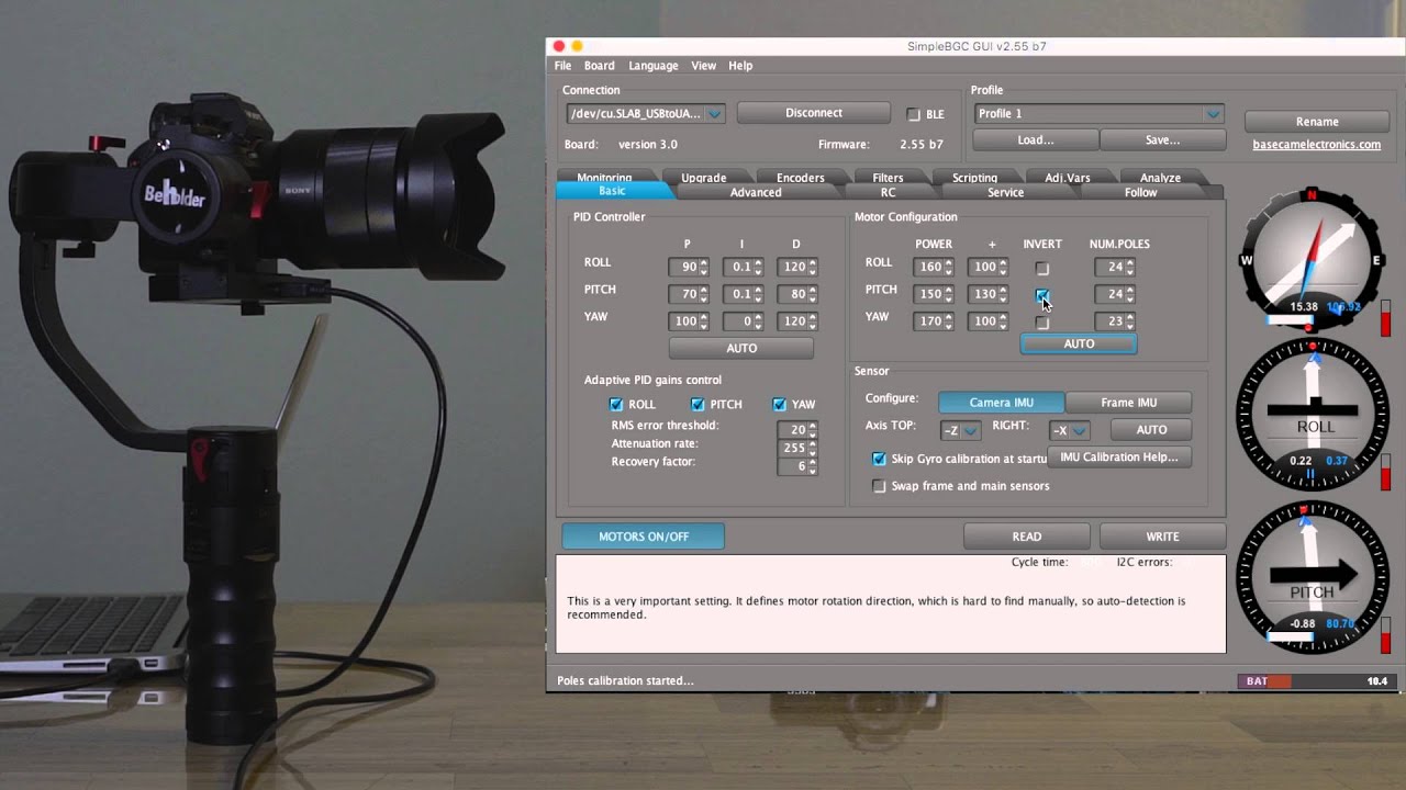 Basic Overview of PID Tuning for the Beholder DS1 Camera Stabilizer