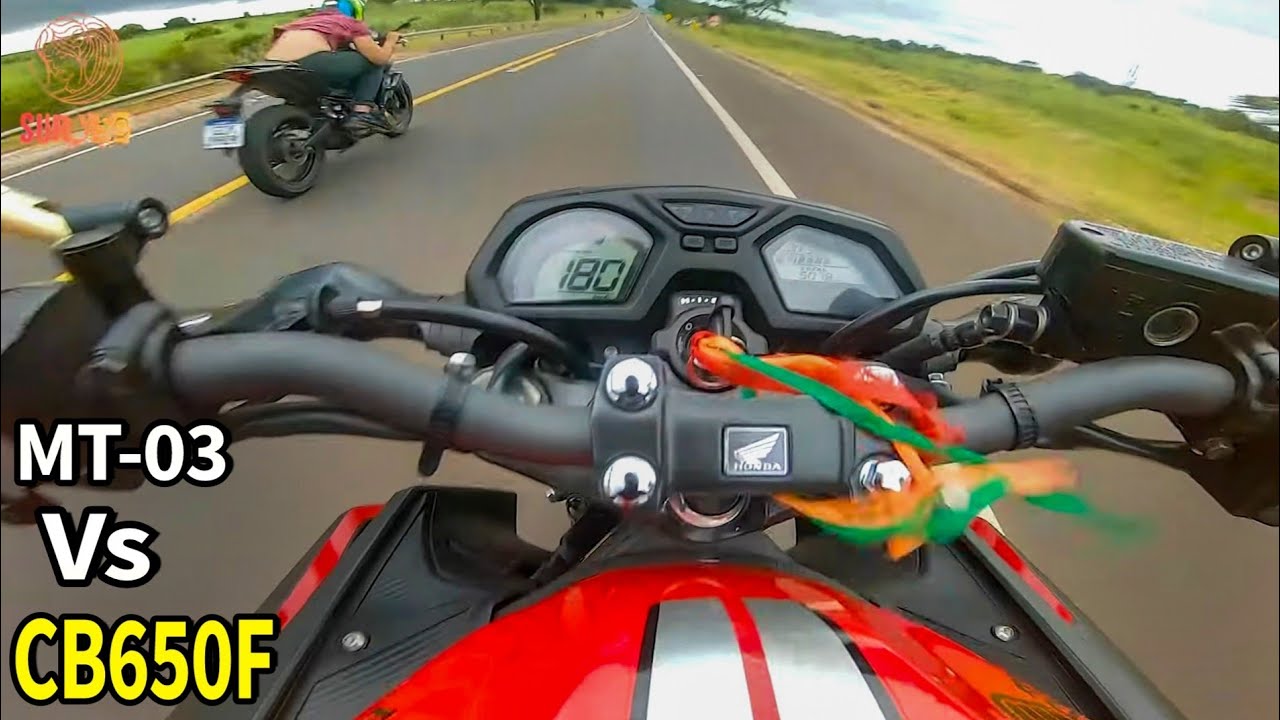 MT-03 VS CB650F SÓ O CANO ANDOU BEM?