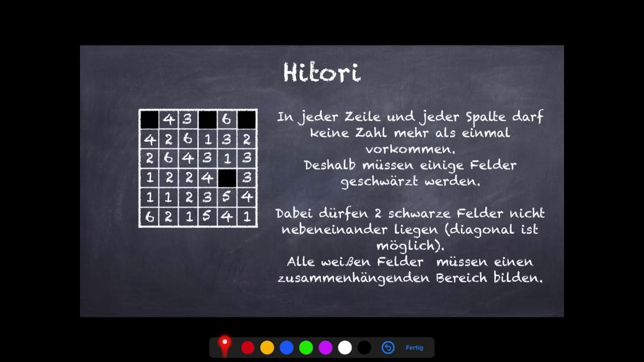 Lös mal Logisch - Hitori Tutorial