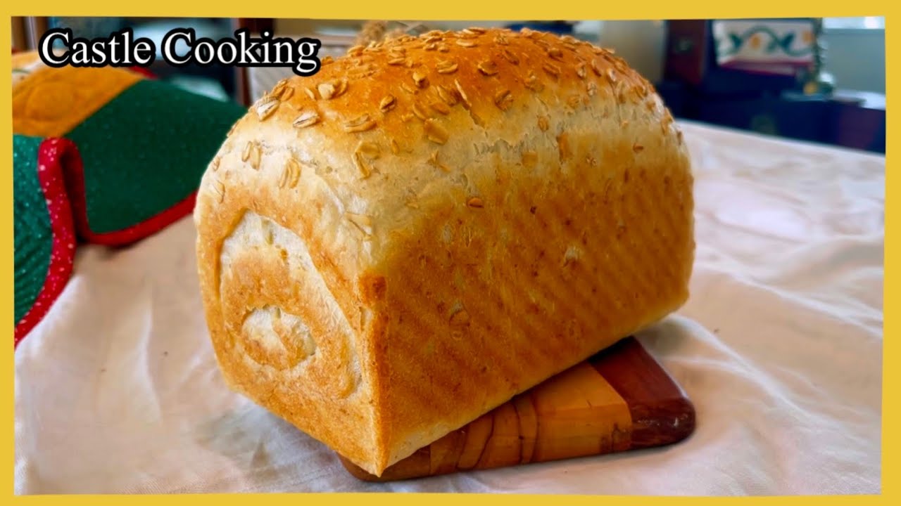 Oatmeal Sandwich Bread / No-Knead Sandwich Bread / Tangzhong Method 오트밀 샌드위치빵 / 탕종빵