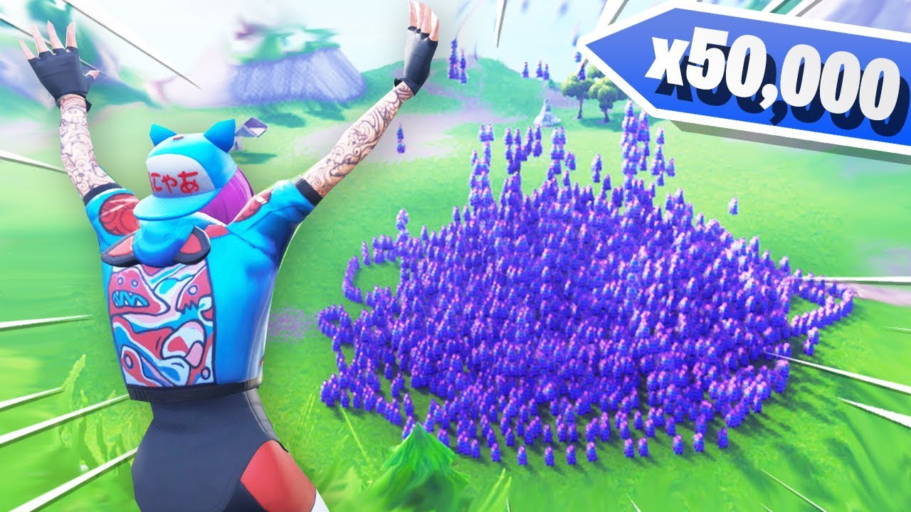 I Spawned 50,000 LLAMAS in Fortnite Creative Mode!