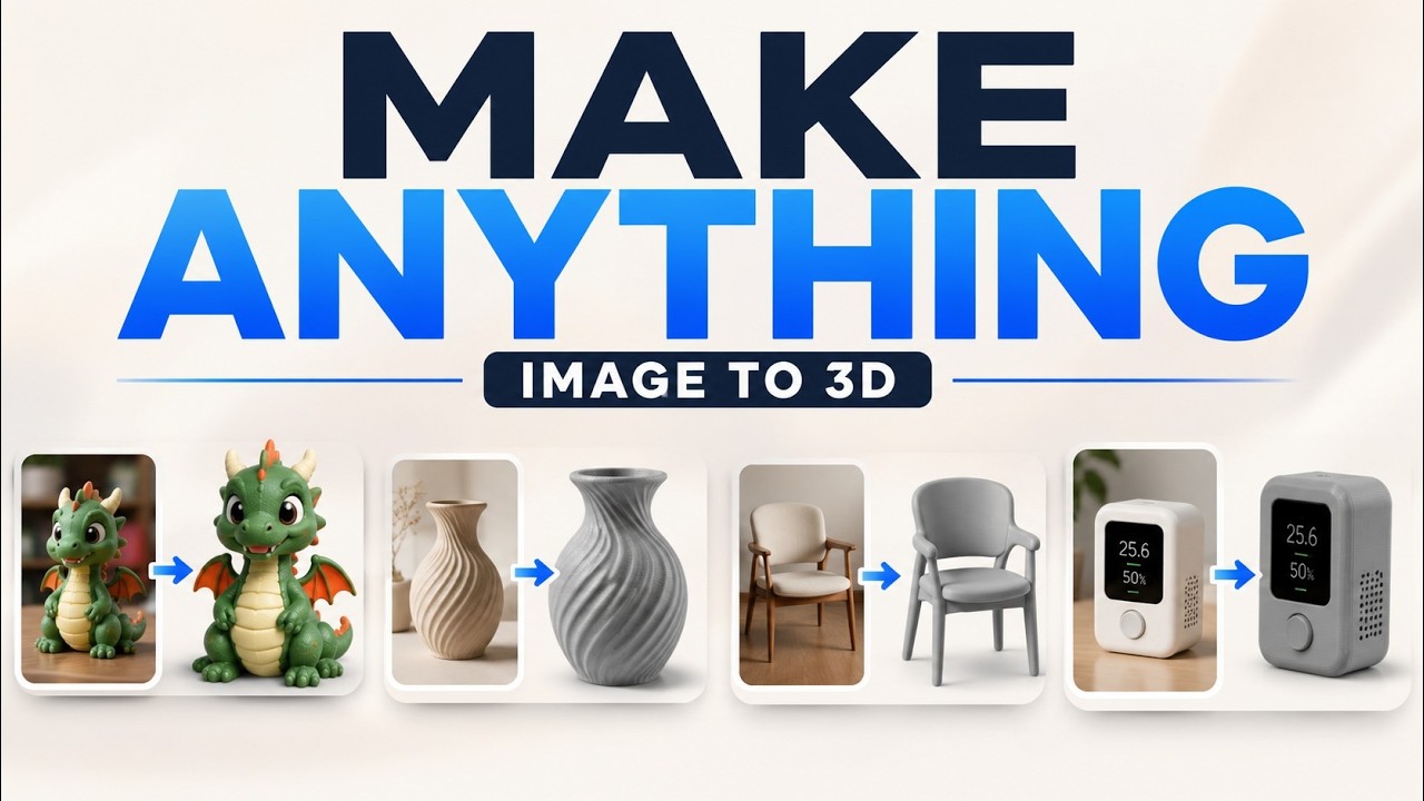 Turn Any Photo Into a 3D Print Model with AI (Beginner Tutorial)