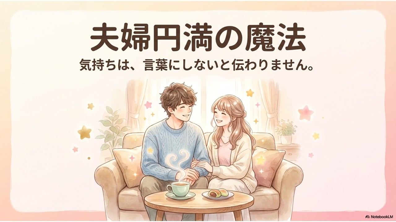 夫婦円満の魔法の言葉