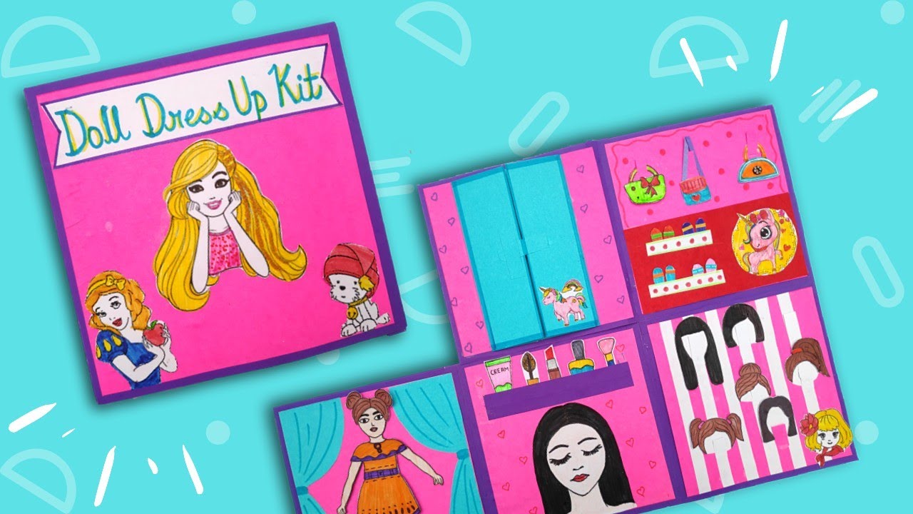 DIY Paper Doll Dress Up Kit | DIY Paper Doll | How to make paper doll easy | DIY Paper Craft