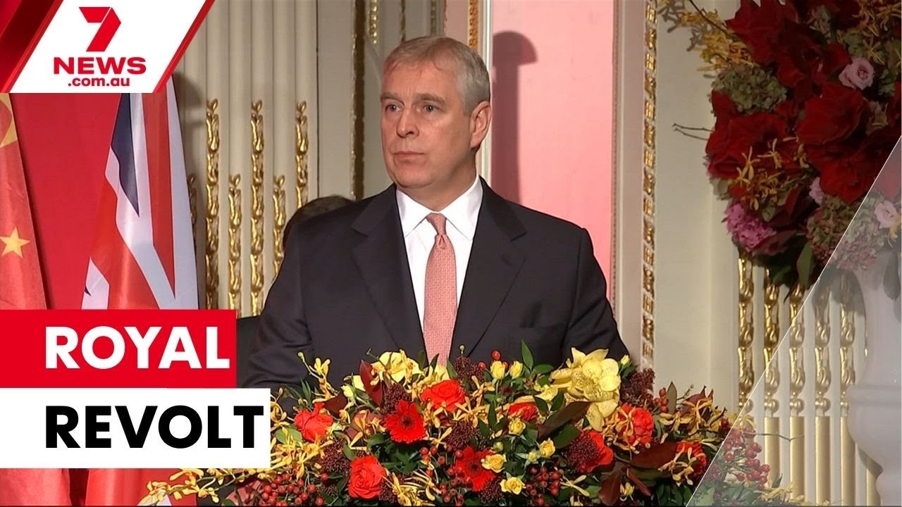Royal staff in revolt refusing to work with former prince Andrew | 7NEWS