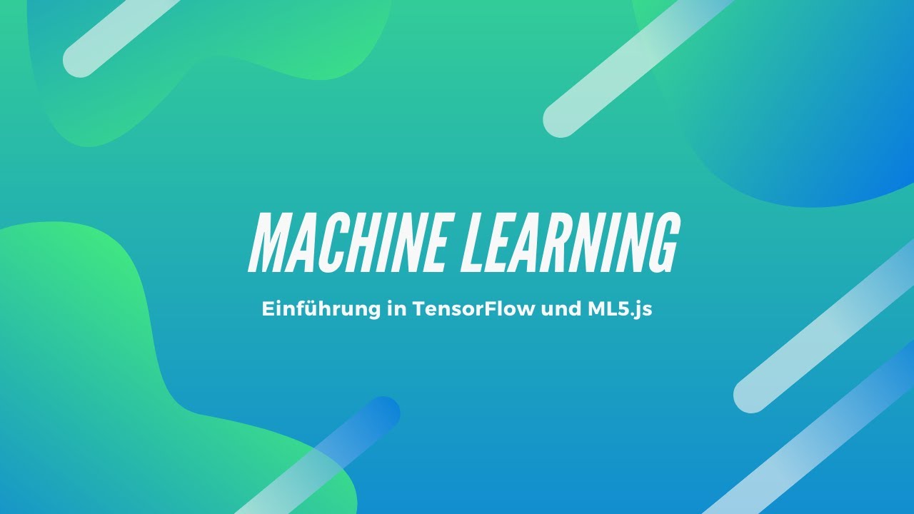 Einführung in Machine Learning mit ML5.js und TensorFlow für Einsteiger