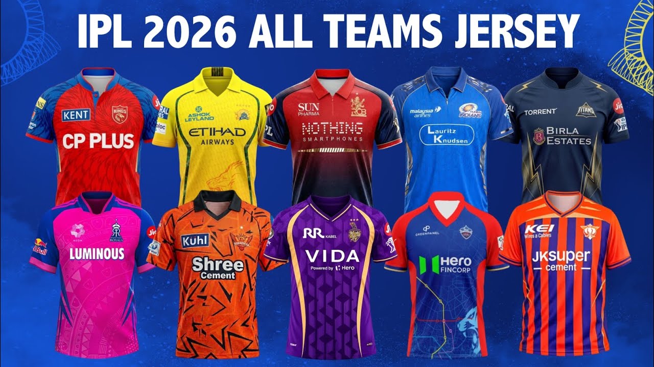 IPL 2026 ALL TEAMS NEW JERSEY | RATINGS & RAKING OF IPL 2026 JERSEY