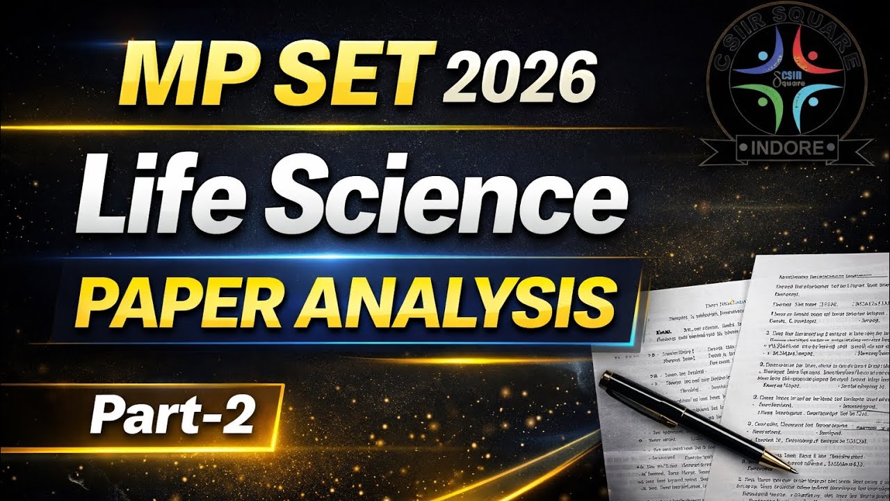 MP SET || LIFE SCIENCE || paper analysis part 2