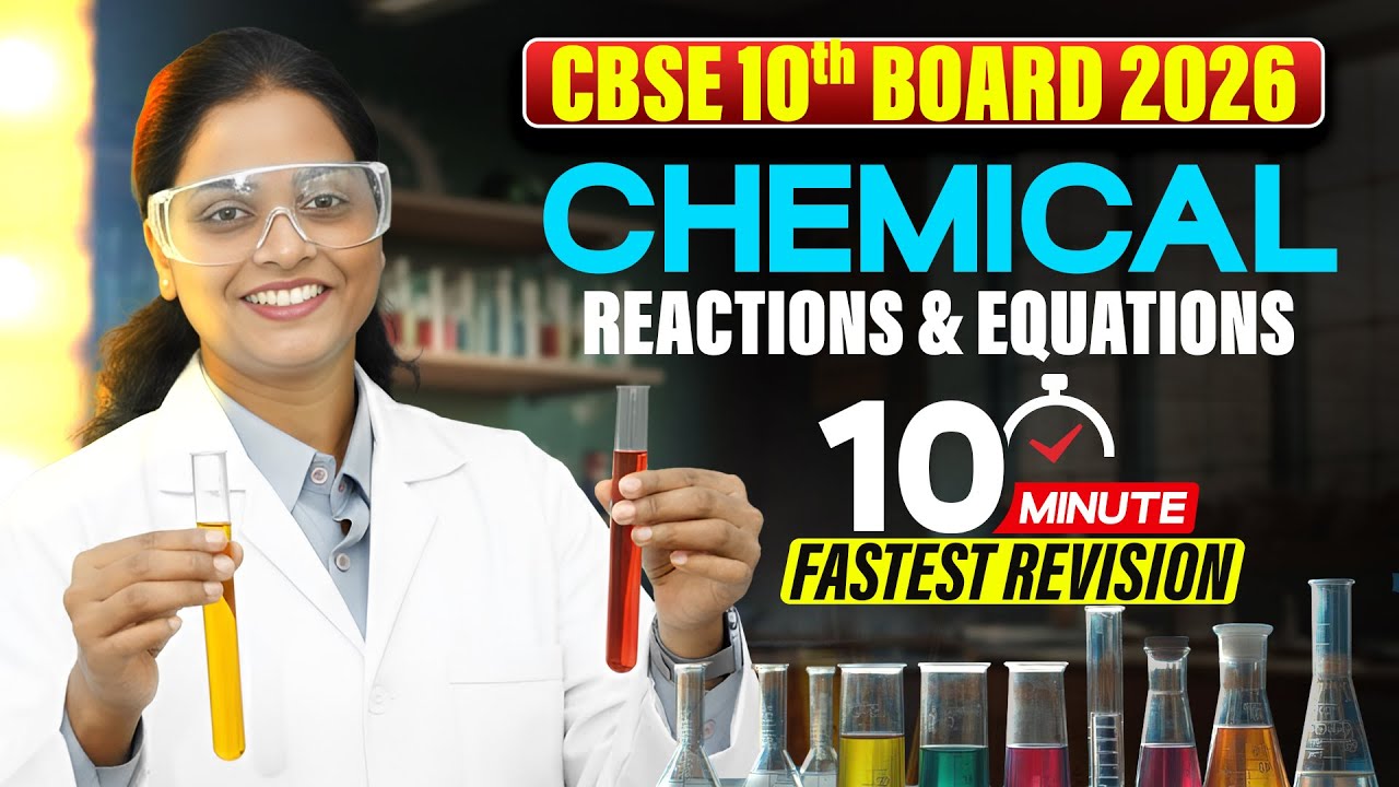 🔴Chemical Reactions and Equations | Class 10 | Complete Chapter in ONE SHOT | Schoolympiad #class10