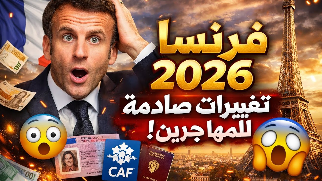 🚨فرنسا 2026: تغييرات صادمة  في الإقامة، الـ CAF، والجنسية ماالذي ينتظر المهاجرين  🇫🇷