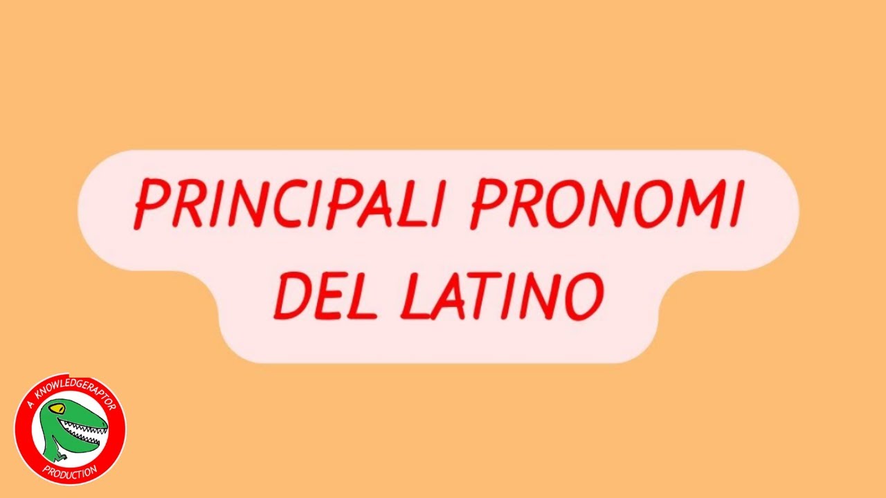 I principali pronomi in latino