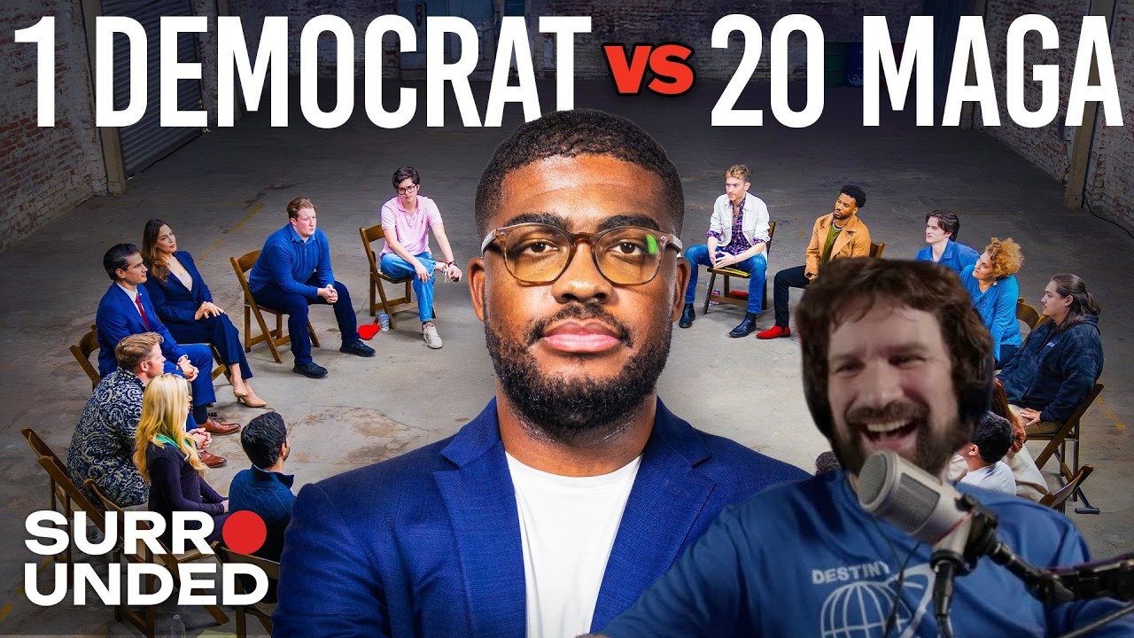 Destiny Reacts to 1 Democrat vs 20 MAGA Republicans (ft. Isaiah Martin) | Surrounded - Jubilee