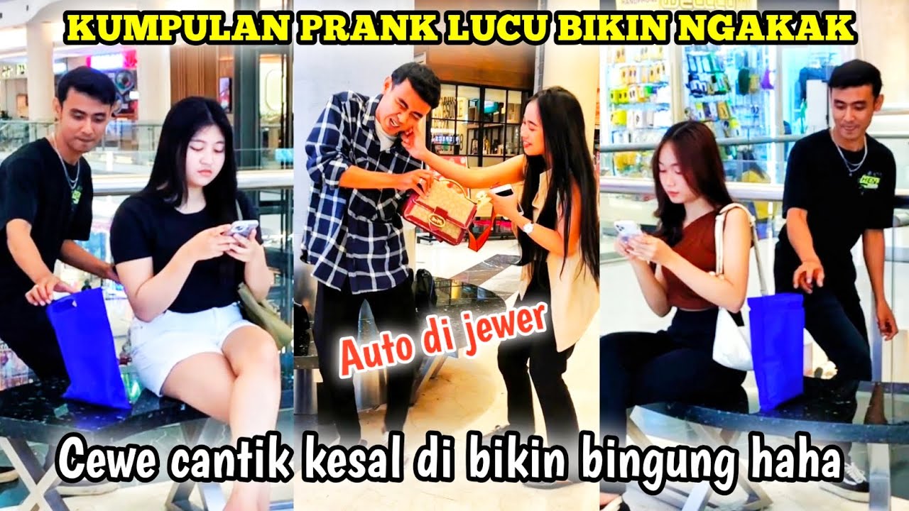 WOW !! CEWE CANTIK KESAL DI BIKIN BINGUNG HAHA || KUMPULAN VIDEO PRANK LUCU BIKIN NGAKAK & MENGHIBUR