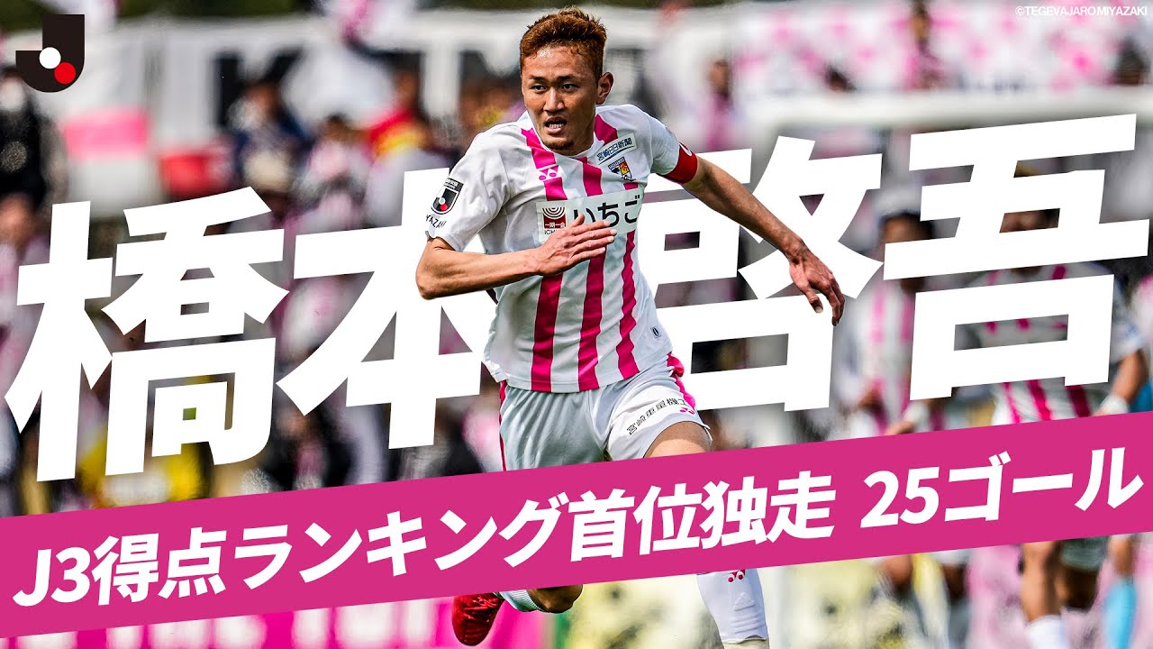【34試合25得点】Ｊ３得点王！注目のストライカー・橋本啓吾（テゲバジャーロ宮崎） のゴールをイッキ見