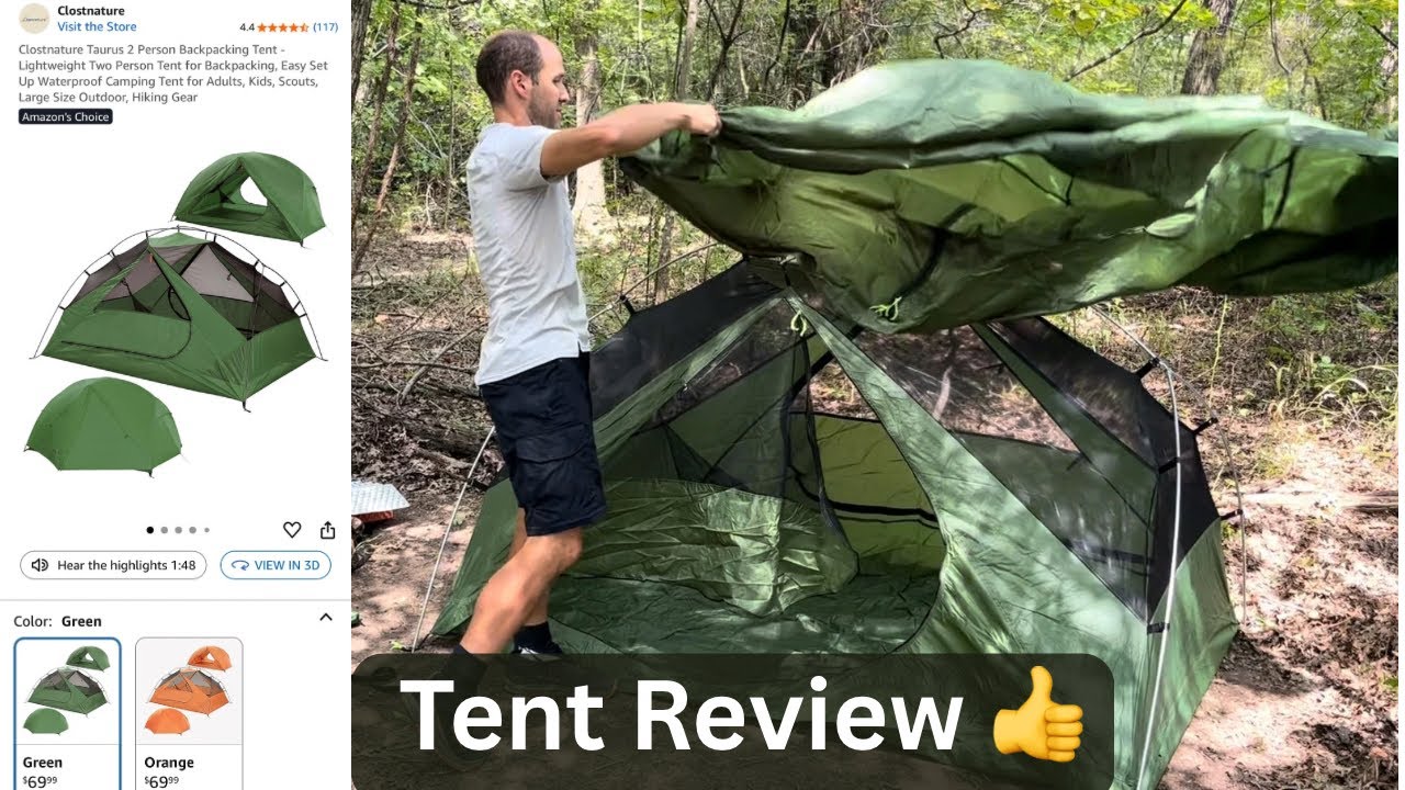 Clostnature Taurus 2 Person Lightweight Backpacking Tent - Budget Backpacking Tent