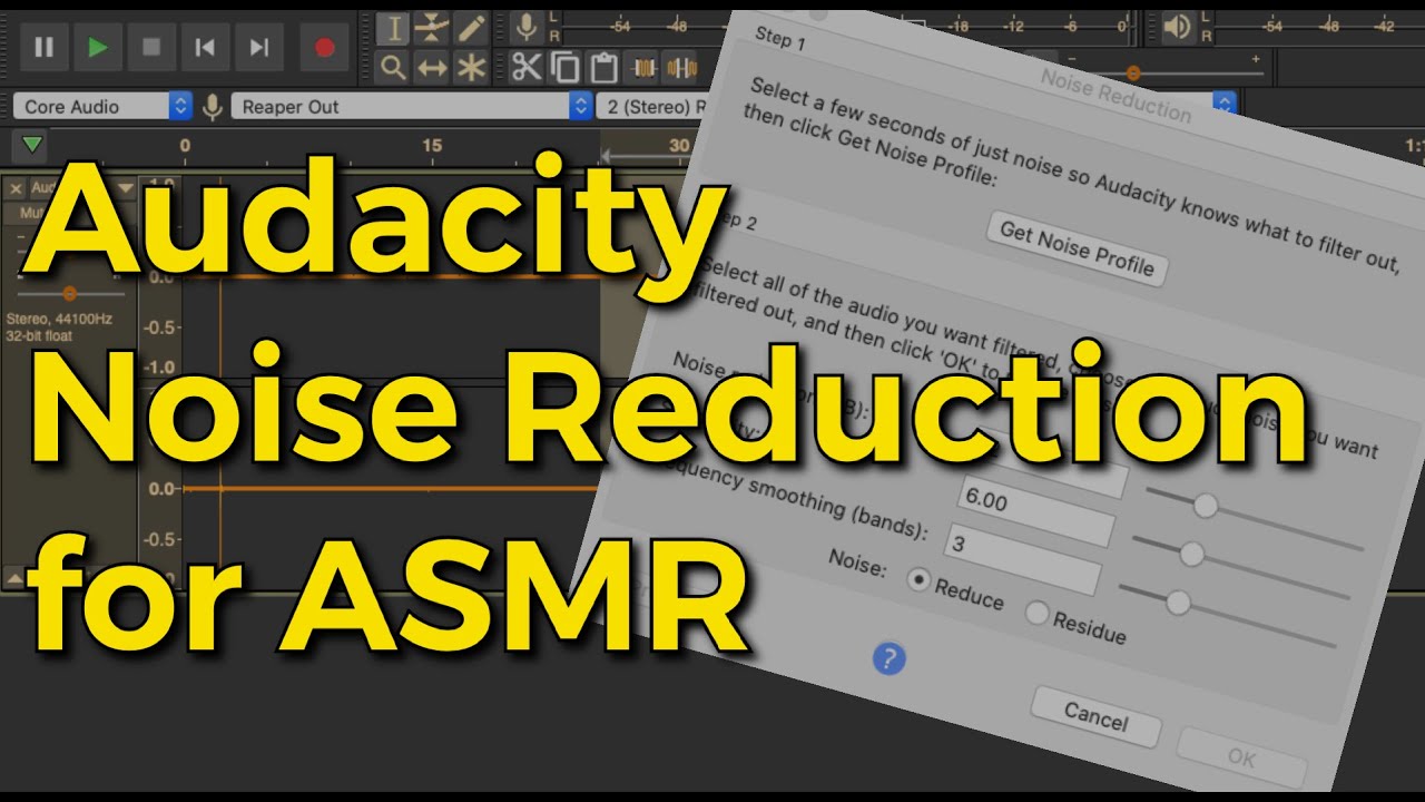 Tutorial: Audacity Noise Reduction for ASMR // Soft Spoken, Tutorial, Binaural