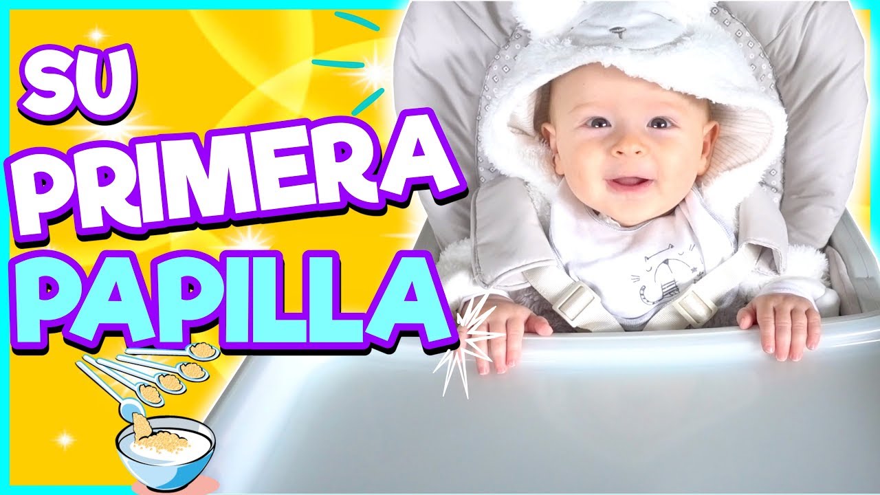 👶 BEBÉ COME PAPILLA por PRIMERA VEZ 🥕 + REACCIÓN 😍  | Familia Carameluchi 👨‍👩‍👧‍👦