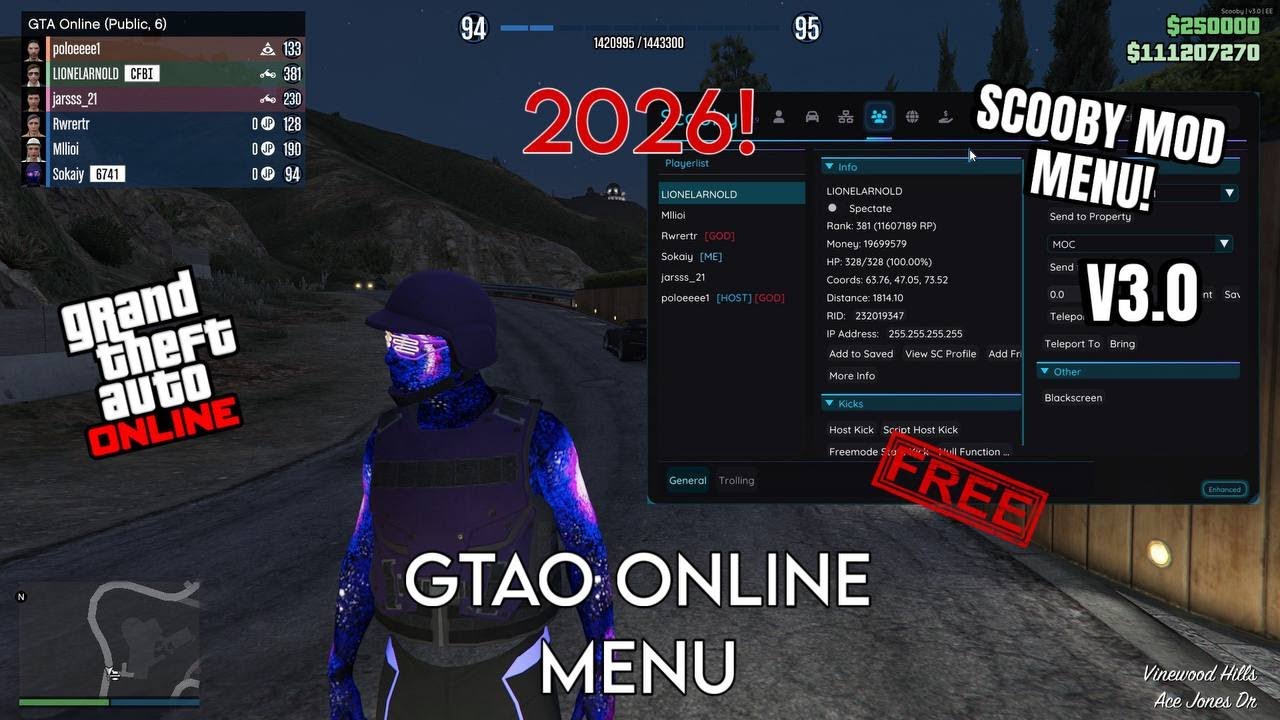 How to install V3.0 SCOOBY MOD MENU (2026) FULL GUIDE for GTAO | Best free mod menu!
