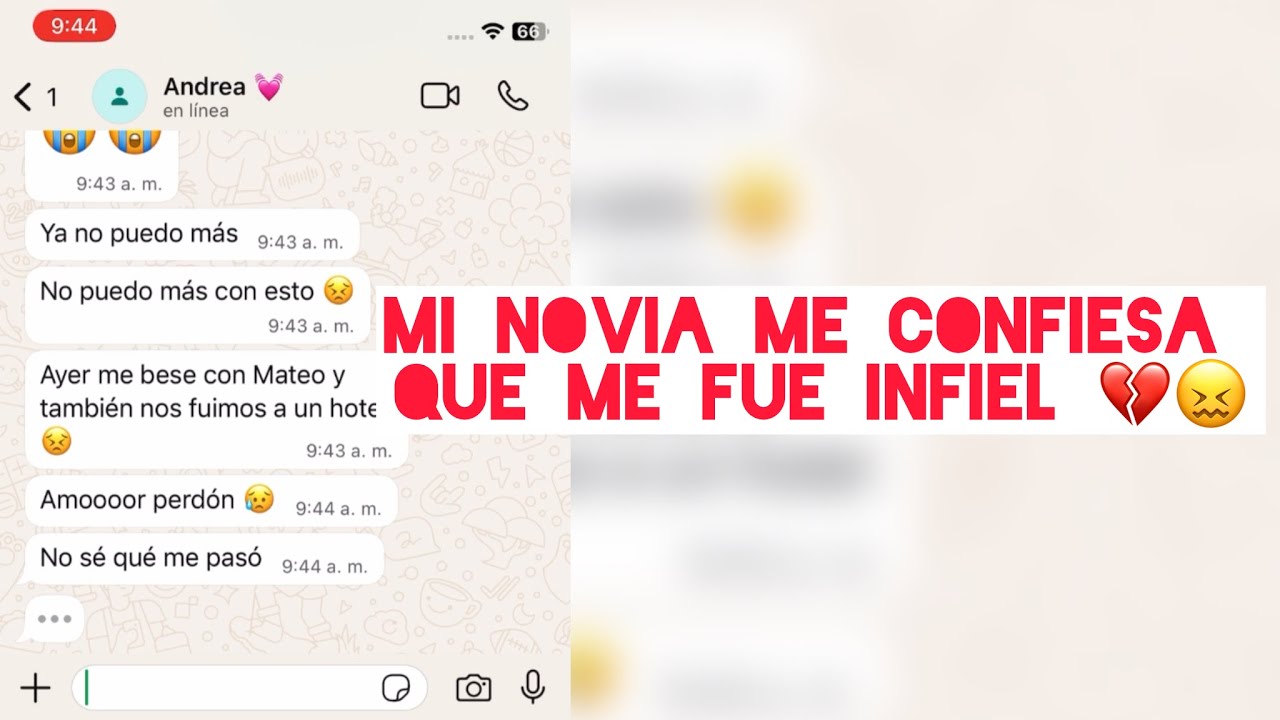 Mi novia me confiesa Que me fue infiel 💔😖