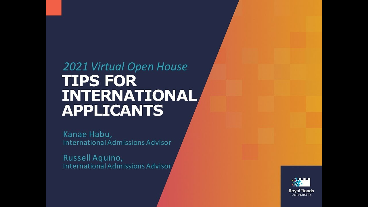 Open House - Tips for International Applicants