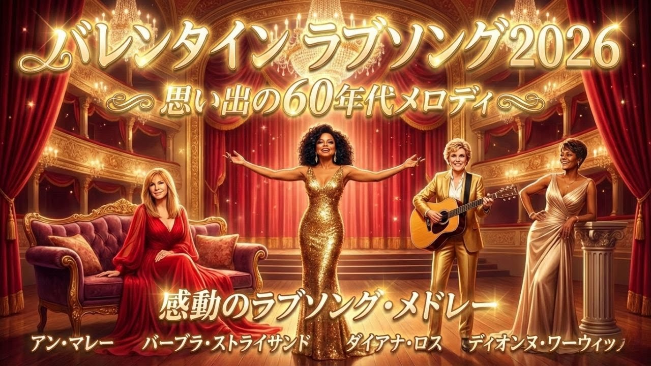 バレンタイン ラブソング 2026 💘🌹古いラブソング 💝思い出の60年代メロデ