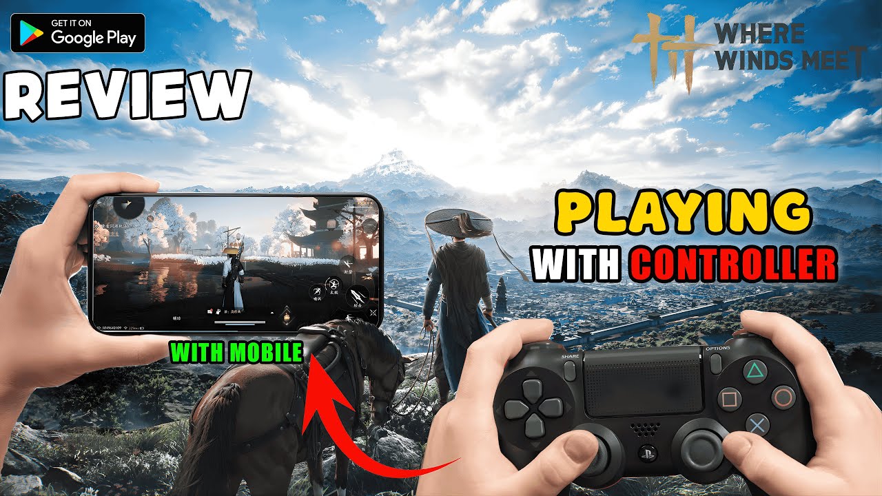 Where Winds Meet Mobile Review | Trying to Play with Controller