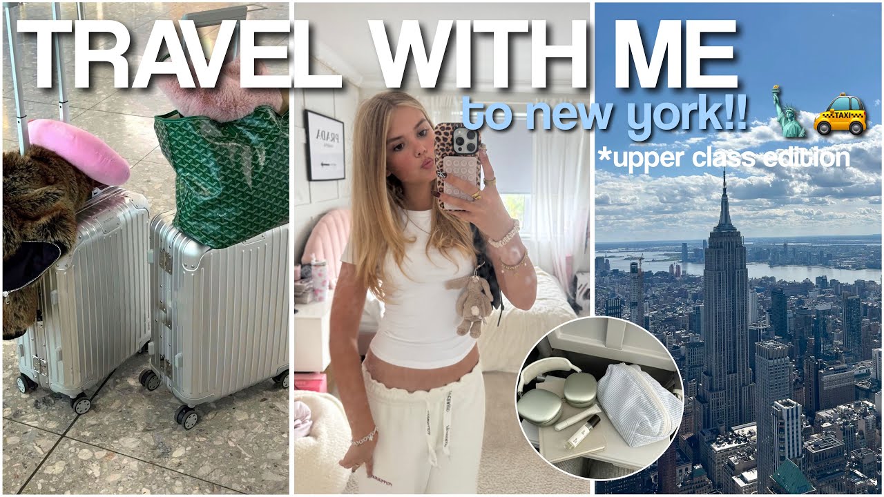TRAVEL TO NEW YORK WITH ME! 🌟✈️🗽🚕*upper class edition