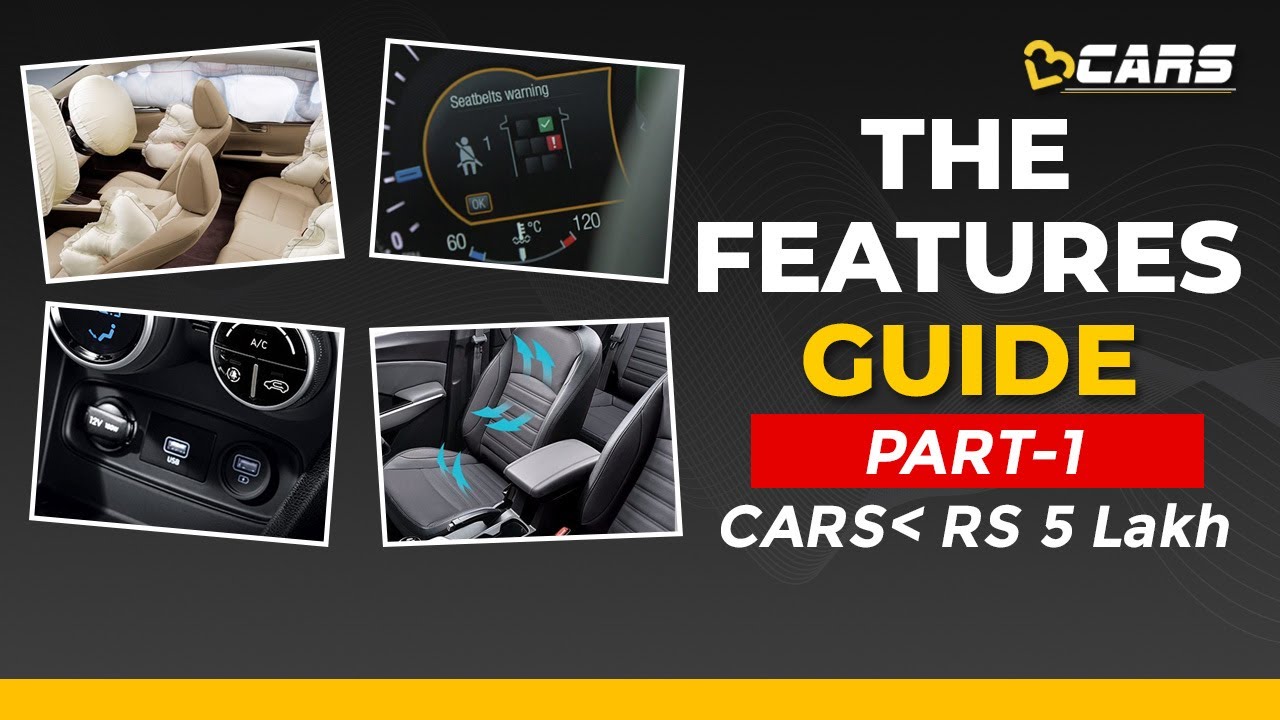 Must-have Features For A New Car Under Rs 5 Lakh | The Features Guide For 2021 - Part 1