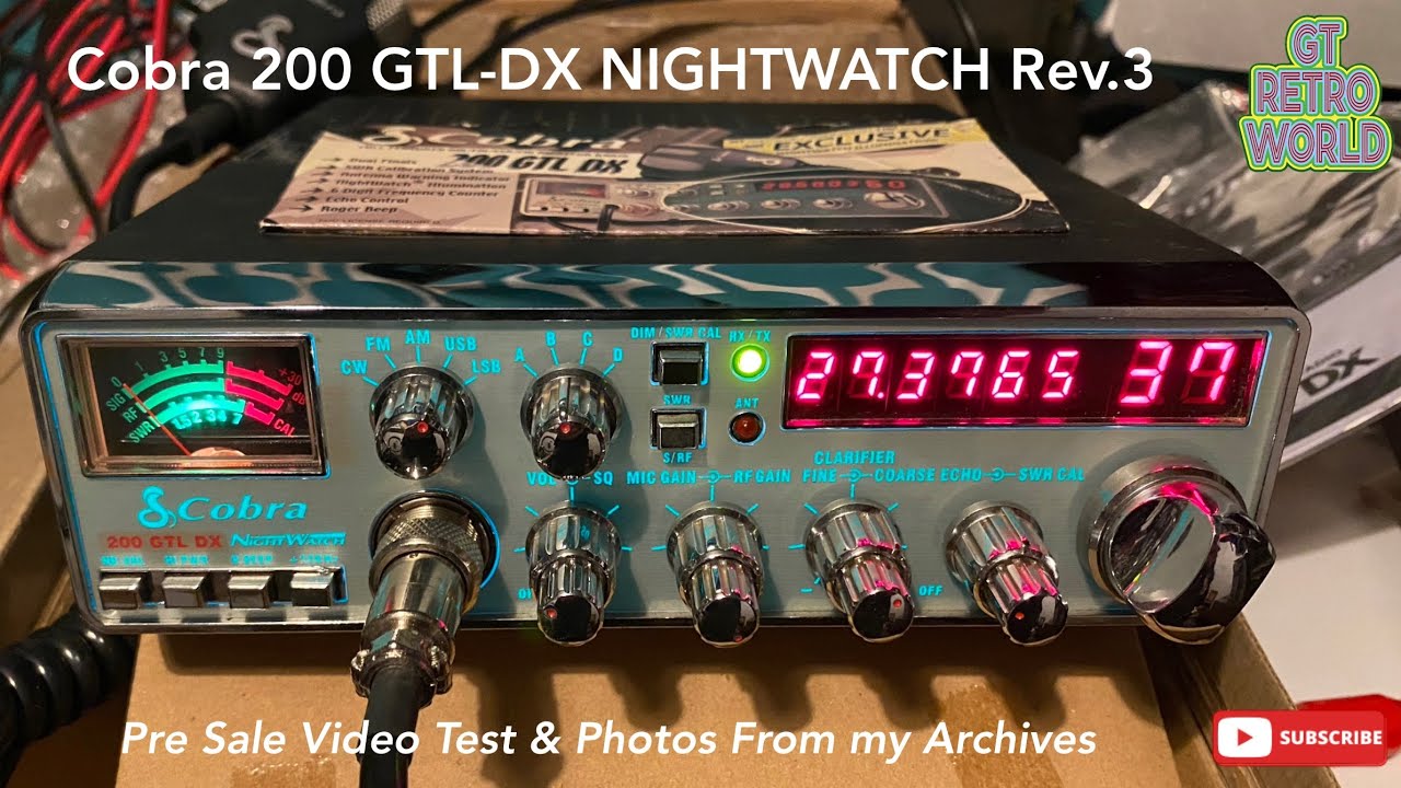 Cobra 200 GTL-DX NIGHTWATCH Pre Sale Basic Test From Archived Footage(Rev.3)
