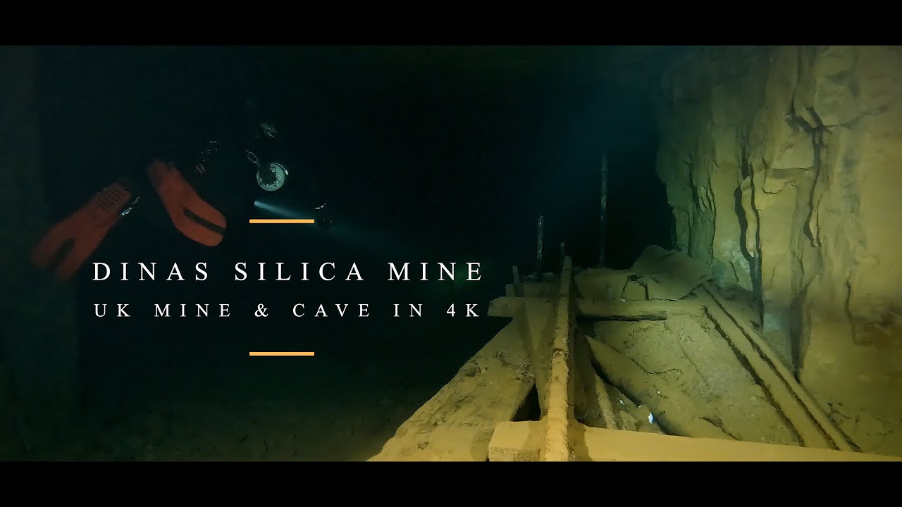 UK Cave Diving - Dinas Silica Mine in 4K