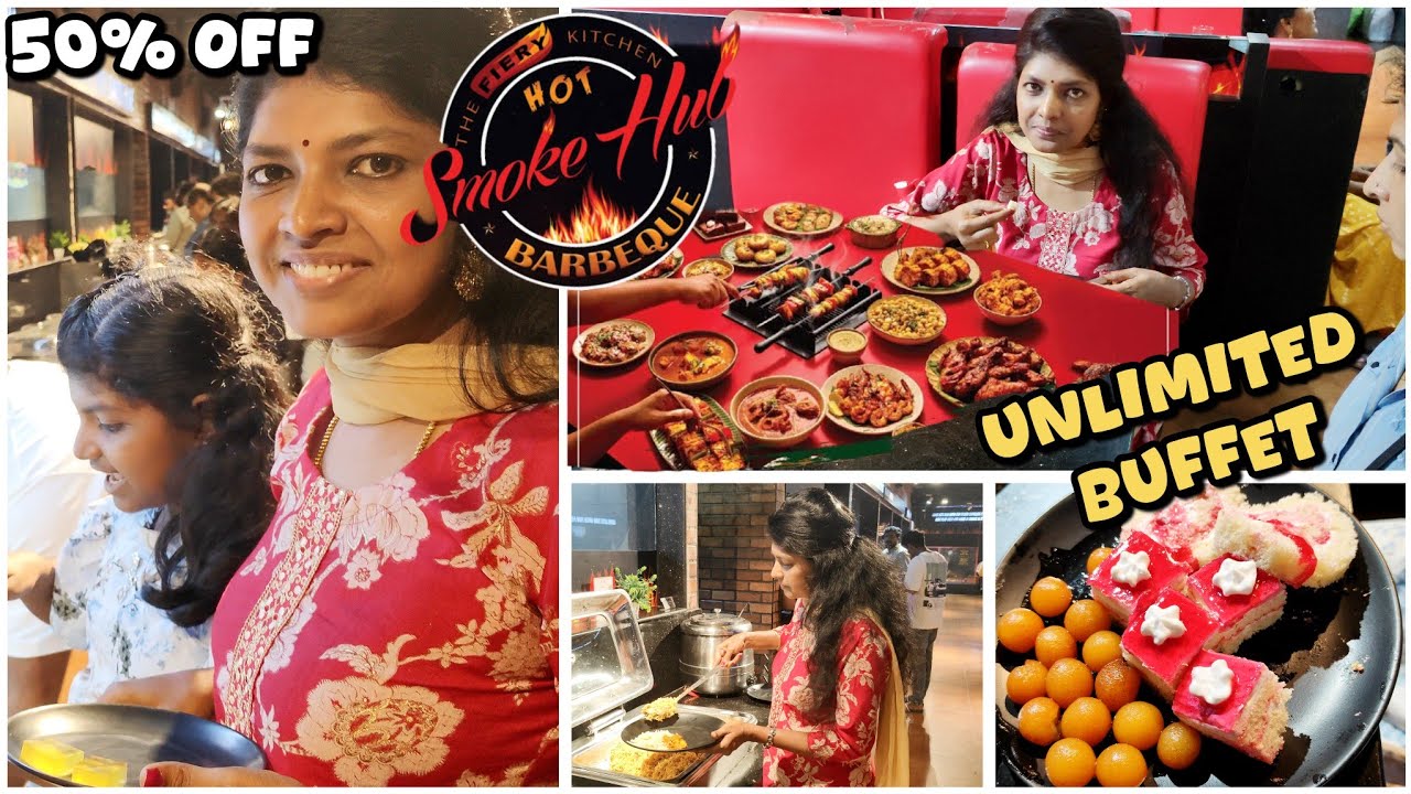 Best Unlimited Buffet at SMOKE HUB Barbeque Chromepet | 50% off barbeque in Chennai | BBQ REVIEW