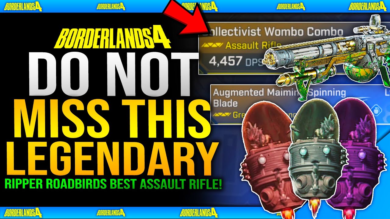 DONT MISS THIS BEST LEGENDARY ASSAULT RIFLE - Boss Farm TRICK! - Ripper Roadbirds - Borderlands 4