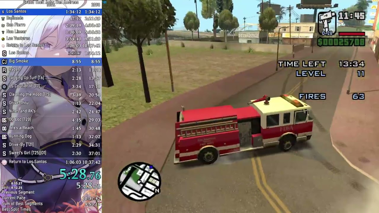 [World Record] GTA: San Andreas 100% Speedrun in 10:27:06