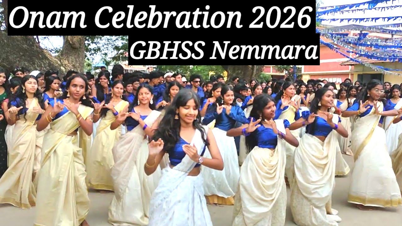 Onam celebration 2026.GBHSS NEMMARA