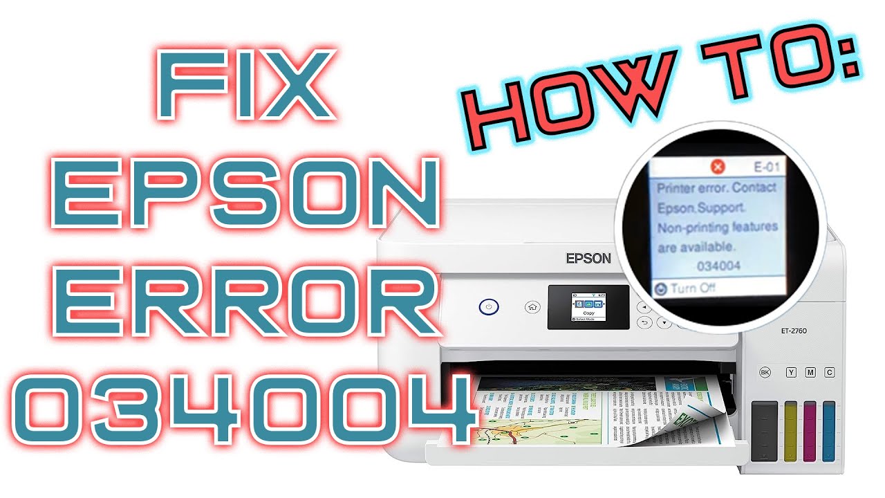 Epson EcoTank | Как исправить код ошибки 034004