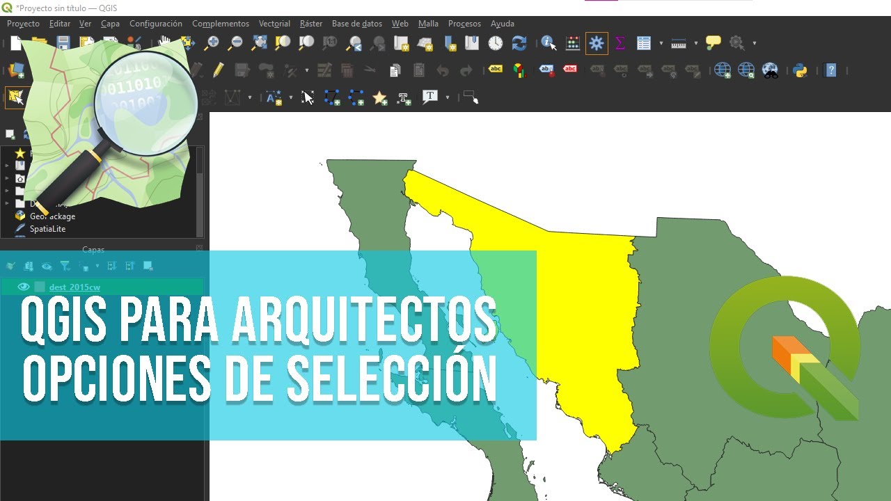 Qgis para arquitectos - Opciones de selección