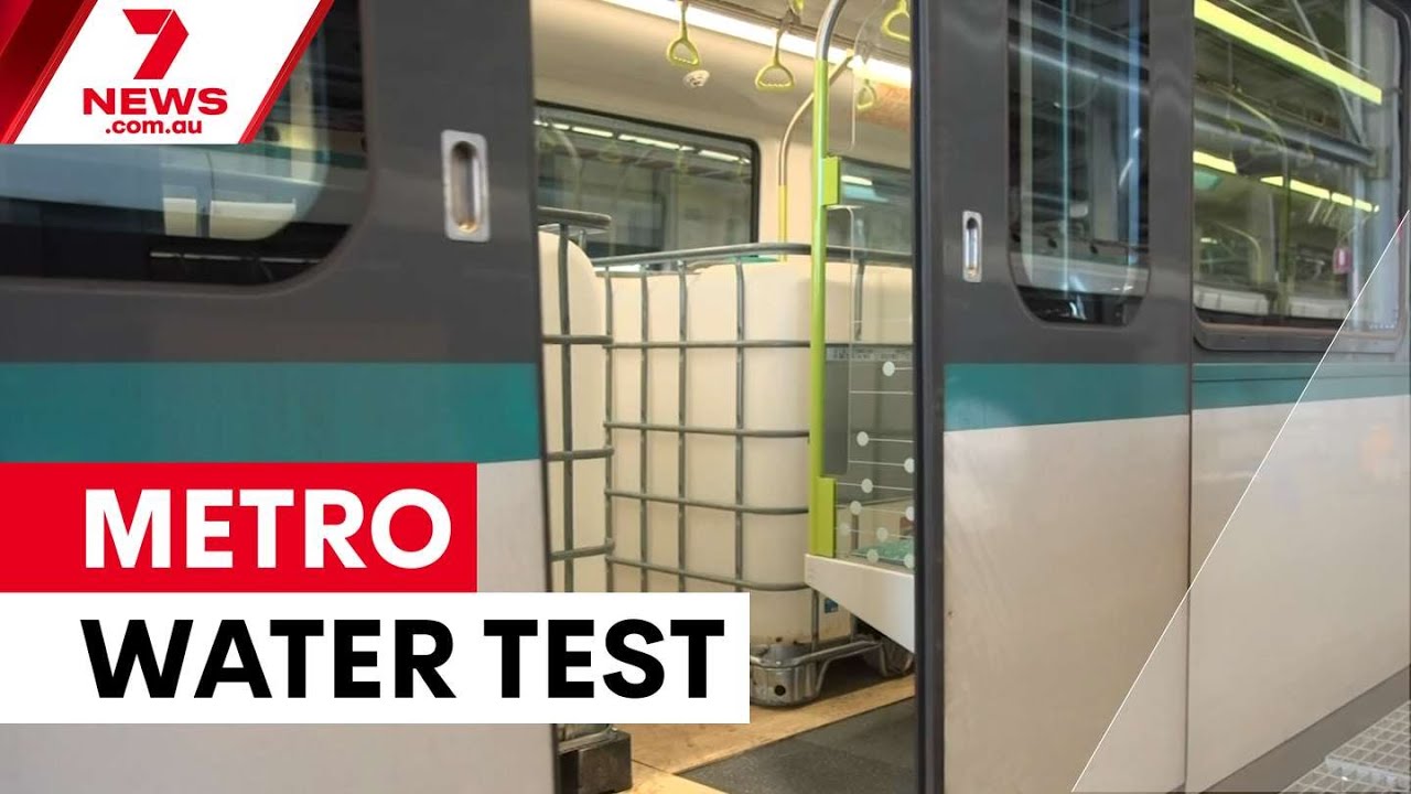 Water-filled trains test Sydney's delayed metro line | 7NEWS