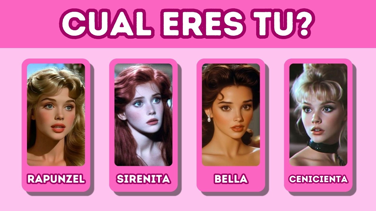 ¿Qué PRINCESA de Disney eres? | Quiz de personalidad