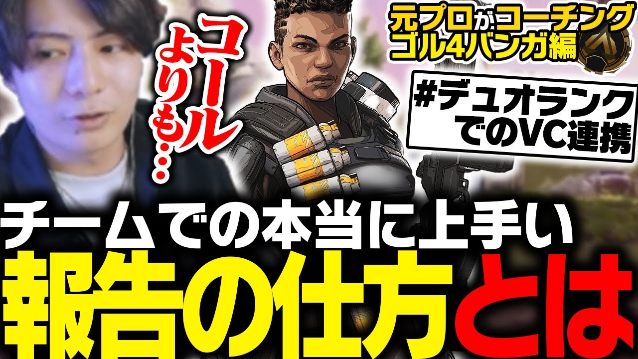 【辛口コーチング】本当に上手い報告の仕方とは【ApexLegends】