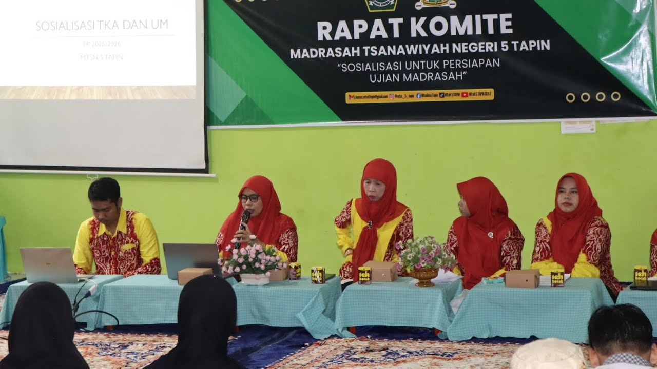 Rapat Komite MTsN 5 Tapin Fokus Sukseskan Ujian Madrasah