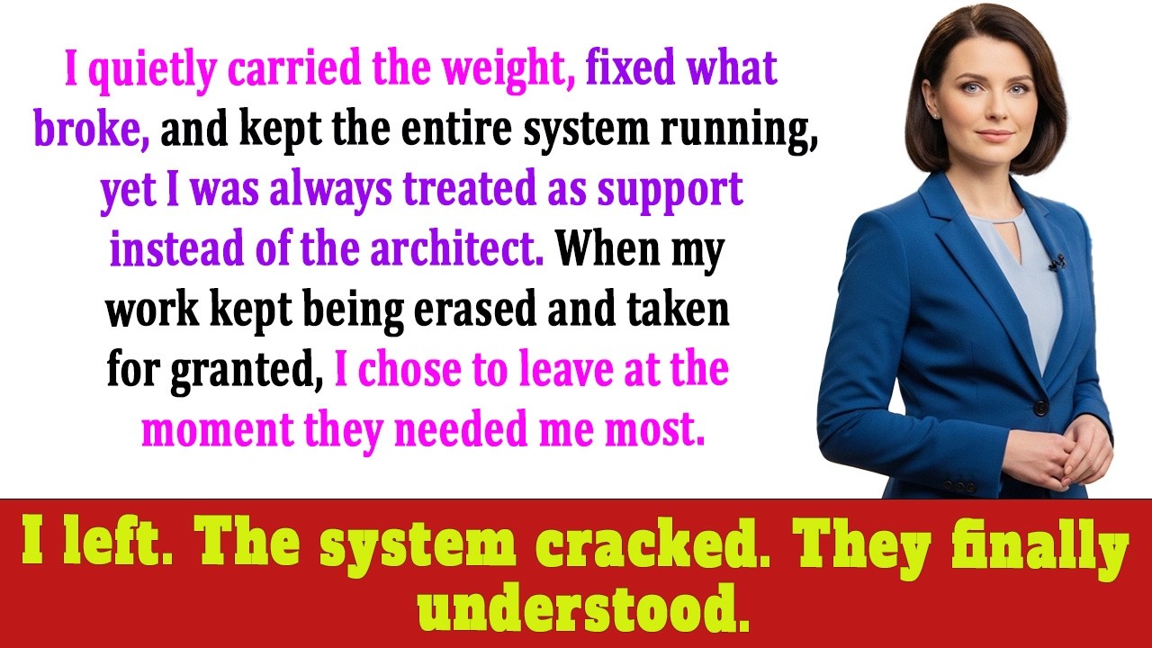 I quit during the company gala — and only then did they realize the whole system depended on me.