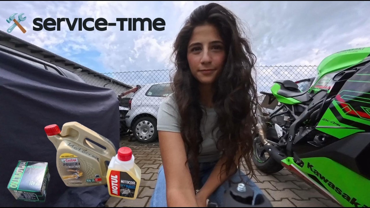 Ninja 250R Pflege-Day! 🧽 Frisches Öl, neuer Filter & Kühlwasser 💙 🛢️